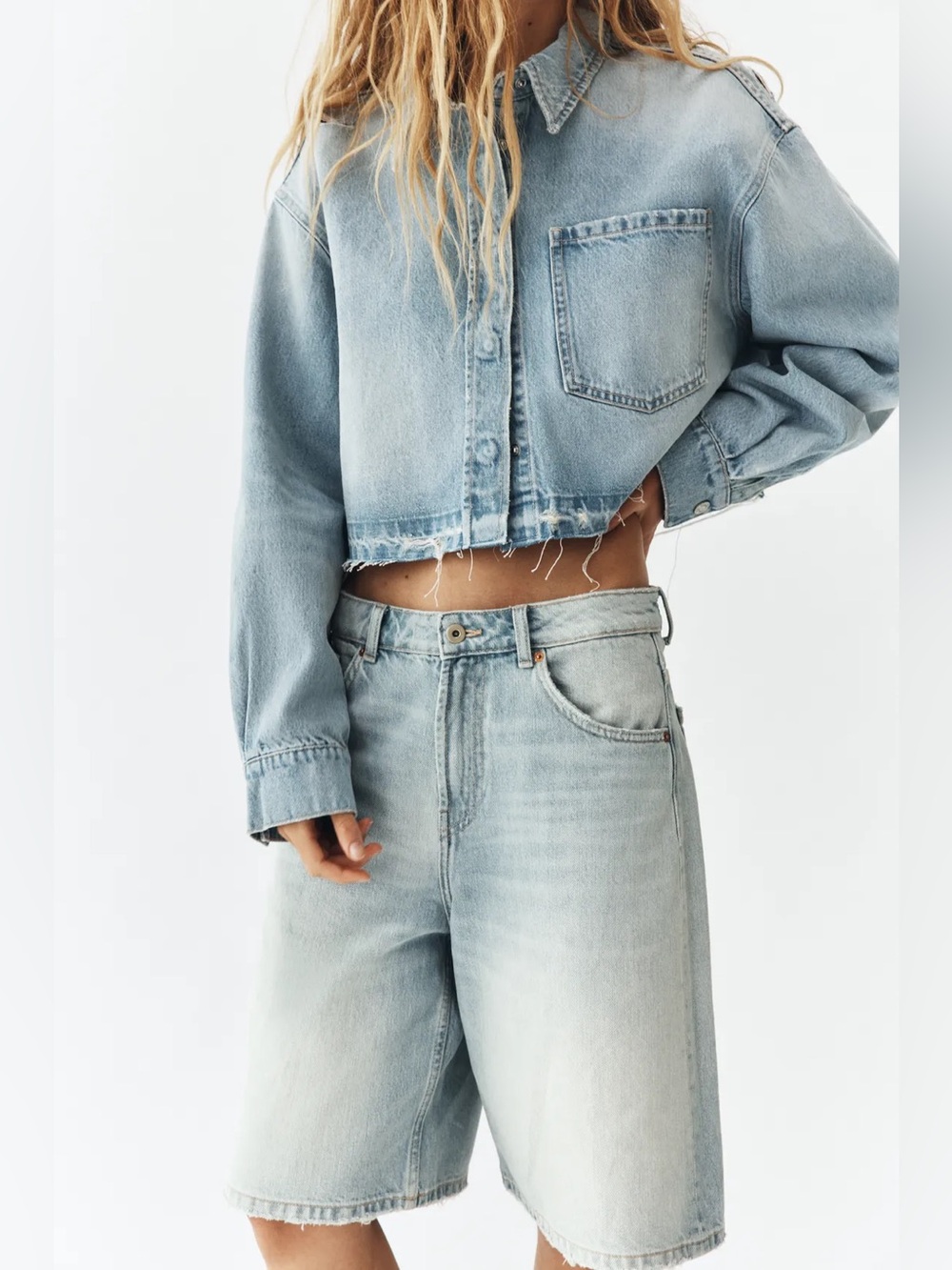 Zara Baggy Bermuda Shorts
